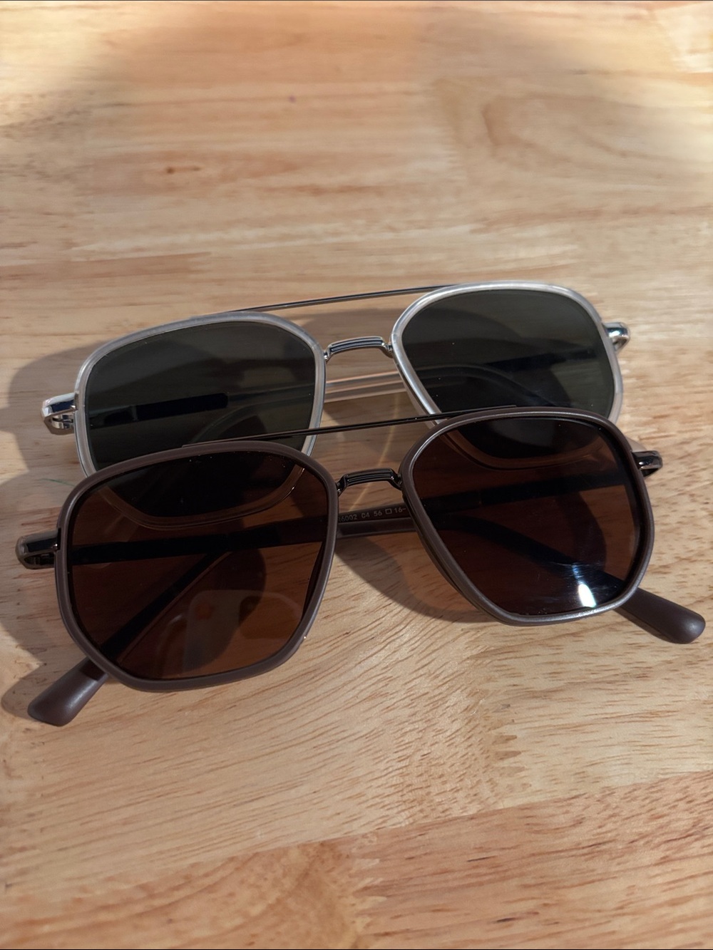Brand New Polarized Metal Frame Aviator Sunglasses - 2 pair